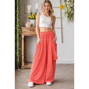 Oli & Hali Jetty Mineral Wash Ultra Wide Harem Pants S Festival Boho Oversized